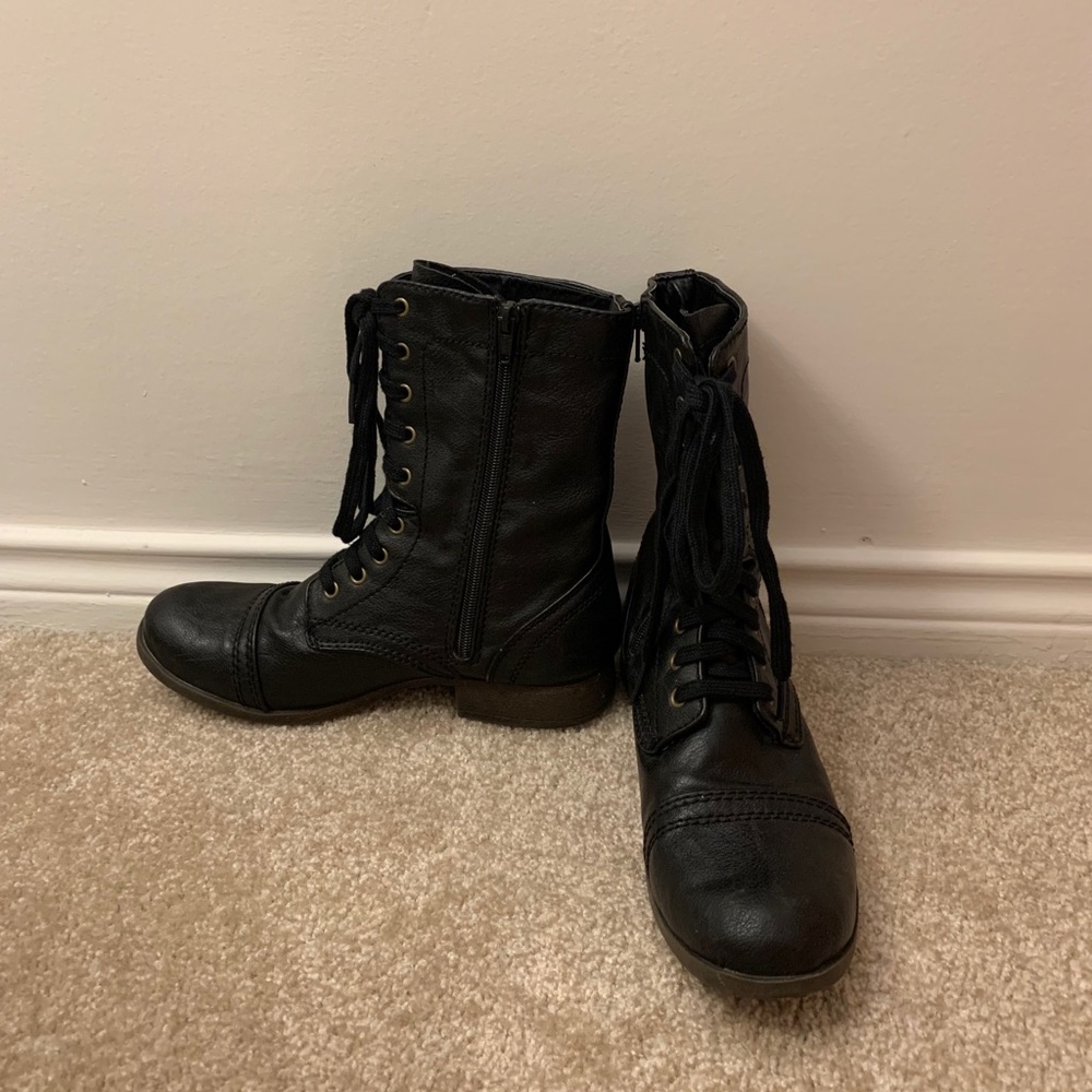 Candie’s Black Combat Boots